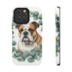 English Bulldog Watercolor Botanical Wreath Phone Case | Premium Dog Prints | Tritan — view 3 of 28