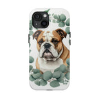English Bulldog Watercolor Botanical Wreath Phone Case | Premium Dog Prints | Tritan — view 5 of 28