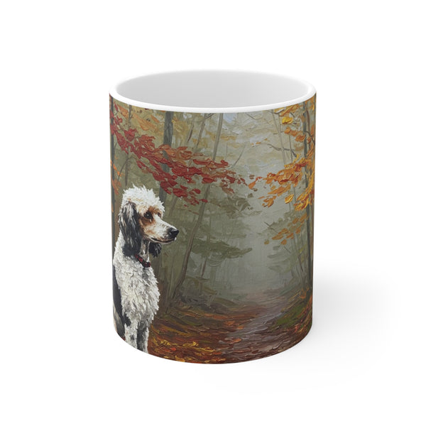 Acrylic Poodle - Autumn Woods | Ceramic Mug 11oz