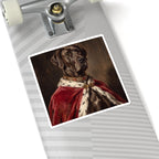 Great Dane Kings & Queens Royal Portrait Sticker, Dog Portrait Vinyl Decal, Kiss-Cut Sticker, Great Dane Lover Gift