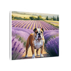 English Bulldog Watercolor Canvas Print | Dog Wall Art | Pet Lover Gift | Bulldog Mom Gift | Cute Dog Decor