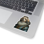 Havanese Kings & Queens Royal Portrait Sticker, Dog Portrait Vinyl Decal, Kiss-Cut Sticker, Havanese Lover Gift