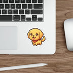 Chibi Golden Retriever Sticker | Tritan