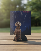 Weimaraner Can Cooler, America 250 Patriotic Dog Art, Independence Day Drink Hugger, Dog Lover Gift, Patriotic Decor