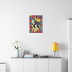 Siberian Husky Canvas Print - Dynamic Comic Book Pop Art Dog Wall Decor