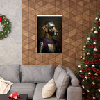Great Dane Medieval Knight Portrait Matte Poster, Regal Dog Art Print, Great Dane Lover Gift, Wall Art