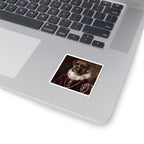 Boxer Renaissance Royal Portrait Sticker, Dog Portrait Vinyl Decal, Kiss-Cut Sticker, Boxer Lover Gift