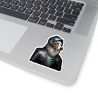 Australian Shepherd Medieval Knight Portrait Sticker, Dog Portrait Vinyl Decal, Kiss-Cut Sticker, Australian Shepherd Lover Gift