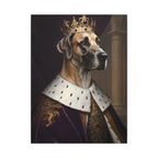 Great Dane Kings & Queens Royal Portrait Canvas Wall Art, Regal Dog Painting, Great Dane Lover Gift, Stretched Canvas