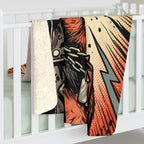 Rottweiler Comic Pop Art Throw Blanket | Premium Dog Art | Tritan