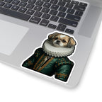 Shih Tzu Renaissance Royal Portrait Sticker, Dog Portrait Vinyl Decal, Kiss-Cut Sticker, Shih Tzu Lover Gift