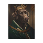 Labrador Retriever Renaissance Royal Portrait Canvas Wall Art, Regal Dog Painting, Labrador Retriever Lover Gift, Stretched Canvas