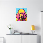 Pop Art Poodle Canvas — Bold Dog Wall Art