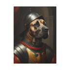 Cane Corso Medieval Knight Portrait Canvas Wall Art, Regal Dog Painting, Cane Corso Lover Gift, Stretched Canvas