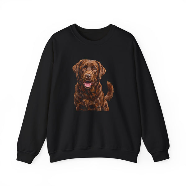 Labrador Retriever Sweatshirt | Painterly Dog Art Crewneck | Lab Mom Gift | Cozy Pullover for Dog Lovers | Pet Portrait Apparel
