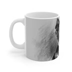 Yorkshire Terrier Charcoal Portrait Ceramic Mug 11oz | Premium Dog Art | Tritan