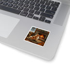 Acrylic Pomeranian - Winter Hearth | Kiss-Cut Stickers