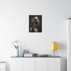 Great Dane Medieval Knight Portrait Canvas Wall Art, Regal Dog Painting, Great Dane Lover Gift, Stretched Canvas
