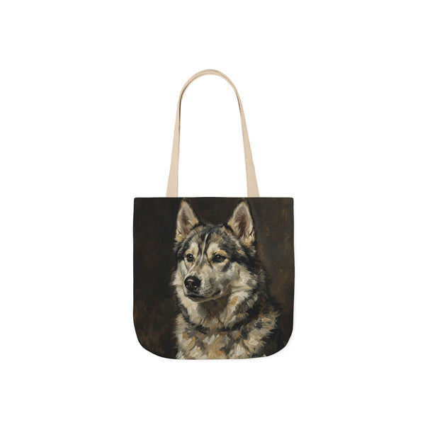 Siberian Husky Tote Bag | Painterly Dog Art Canvas Tote | Husky Mom Gift | Dog Lover Market Bag | Pet Portrait Accessory