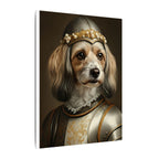 Havanese Medieval Knight Portrait Canvas Wall Art, Regal Dog Painting, Havanese Lover Gift, Stretched Canvas