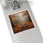 Acrylic English Bulldog - Autumn Woods | Kiss-Cut Stickers
