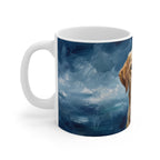 Acrylic-Style Labrador Retriever - Cobalt Blue | Ceramic Mug 11oz