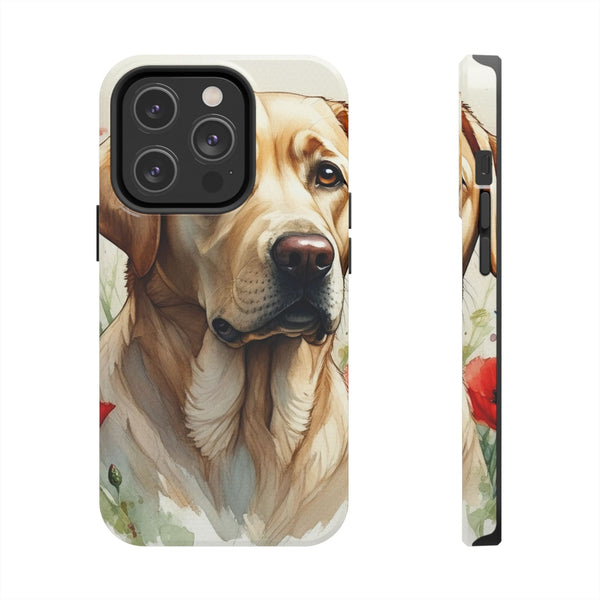 Labrador Retriever Watercolor Wildflower Field Phone Case | Premium Dog Prints | Tritan