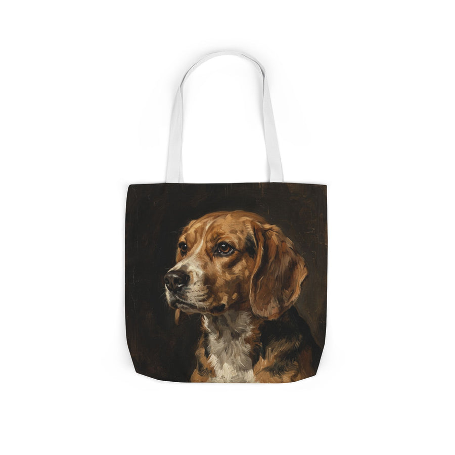 Beagle Tote Bag | Painterly Dog Art Canvas Tote | Beagle Mom Gift | Dog Lover Market Bag | Pet Portrait Accessory