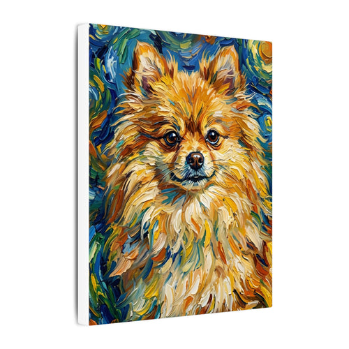 Gallery-wrapped canvas side profile showing the 0.75 inch depth