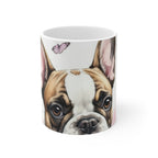 French Bulldog Watercolor Butterfly Bloom Coffee Mug | Premium Dog Prints | Tritan — primary view