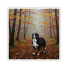 Acrylic Bernese Mountain Dog - Autumn Woods | Kiss-Cut Stickers