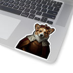 Corgi Kings & Queens Royal Portrait Sticker, Dog Portrait Vinyl Decal, Kiss-Cut Sticker, Corgi Lover Gift