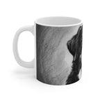 Bernese Mountain Dog Charcoal Portrait Ceramic Mug 11oz | Premium Dog Art | Tritan