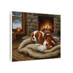 Cavalier King Charles Spaniel Acrylic Painting Canvas Wall Art, Dog Lover Gift, Pet Portrait Decor, Stretched Canvas Print