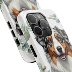 Australian Shepherd Watercolor Botanical Wreath Phone Case | Premium Dog Prints | Tritan — view 17 of 28
