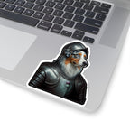 Australian Shepherd Medieval Knight Portrait Sticker, Dog Portrait Vinyl Decal, Kiss-Cut Sticker, Australian Shepherd Lover Gift