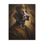 German Shorthaired Pointer Kings & Queens Royal Portrait Canvas Wall Art, Regal Dog Painting, Stretched Canvas