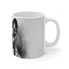 French Bulldog Charcoal Portrait Ceramic Mug 11oz | Premium Dog Art | Tritan