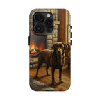 Acrylic Labrador Retriever - Winter Hearth | Tough Phone Case
