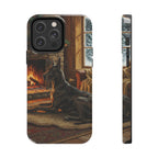 Acrylic Great Dane - Winter Hearth | Tough Phone Case