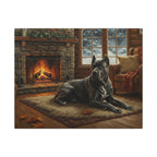 Cane Corso Acrylic Painting Canvas Wall Art | Dog Lover Gift | Stretched Canvas Print | Pet Portrait Decor