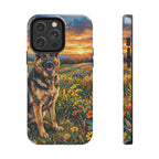 German Shepherd Acrylic Gallery Print Sunset Prairie Phone Case | Premium Dog Prints | Tritan — view 3 of 24