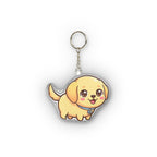 Chibi Labrador Plush Keychain | Tritan