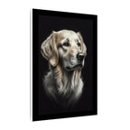 Golden Retriever Stained Glass Canvas Wall Art, Dog Lover Gift, Pet Portrait Print, Golden Retriever Art, Home Decor