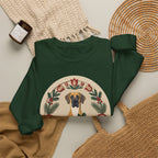 Great Dane Folk Paper-Cut Christmas Crewneck Sweatshirt — view 4