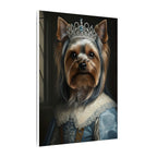 Yorkshire Terrier Renaissance Royal Portrait Canvas Wall Art, Regal Dog Painting, Yorkshire Terrier Lover Gift, Stretched Canvas