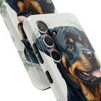Rottweiler Watercolor Botanical Wreath Phone Case | Premium Dog Prints | Tritan — view 26 of 28