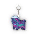Cosmic Pug Plush Keychain | Tritan