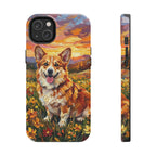 Corgi Acrylic Gallery Print Sunset Prairie Phone Case | Premium Dog Prints | Tritan — view 4 of 24