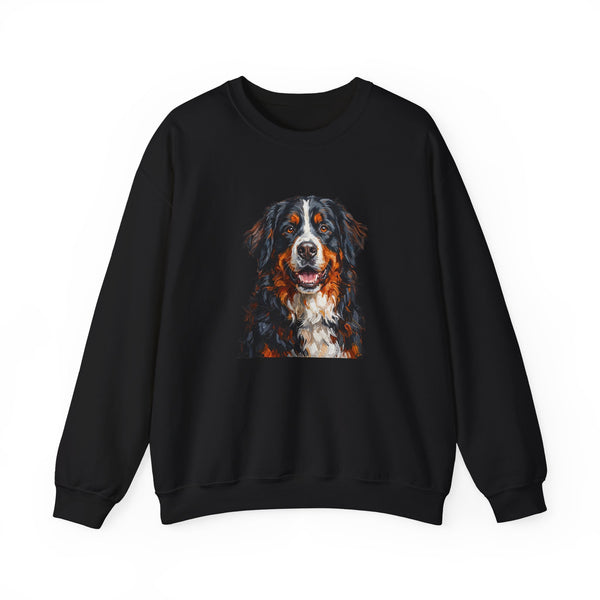 Bernese Mountain Dog Sweatshirt | Painterly Dog Art Crewneck | Berner Mom Gift | Cozy Pullover for Dog Lovers | Pet Portrait Apparel